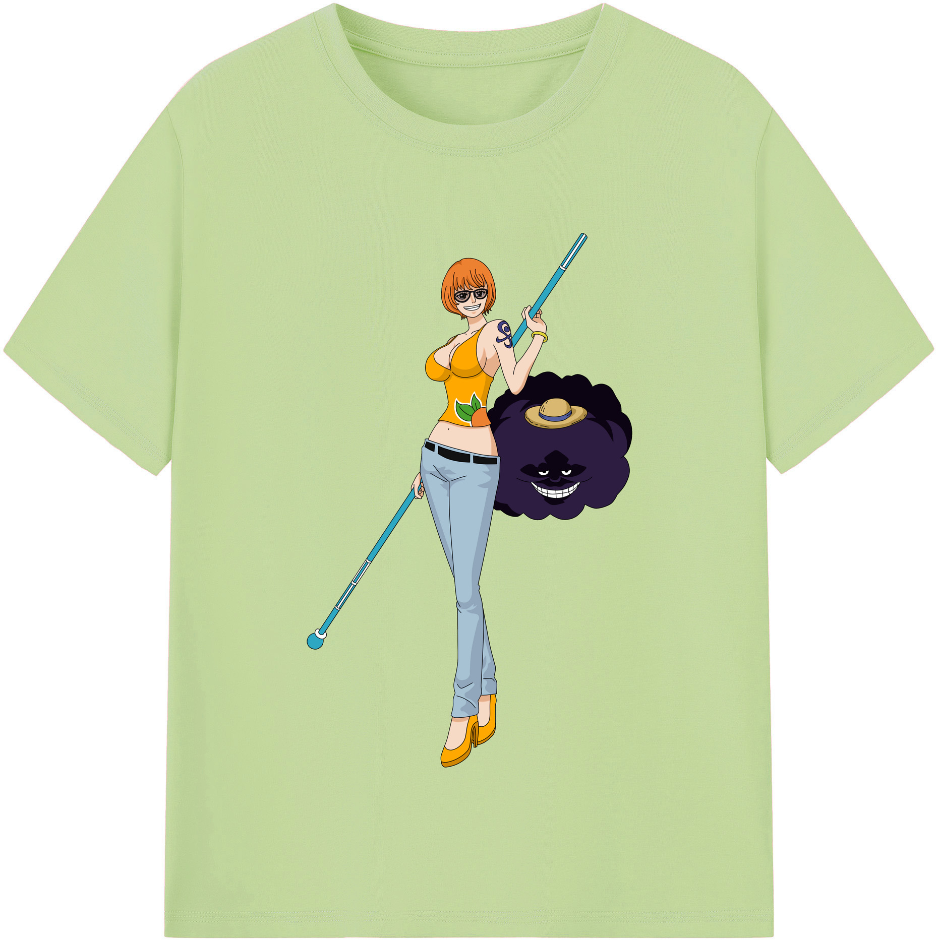 ワンピース ナミ ONE PIECE Nami 綿100％半袖Tシャツ（フロントプリント）